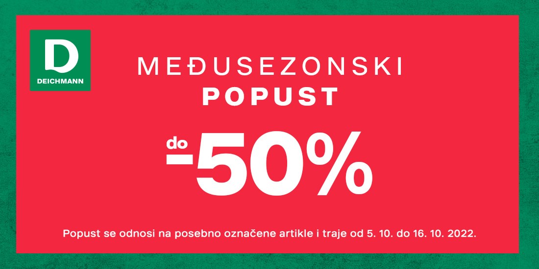 Međusezonski popust <br/> u Deichmannu