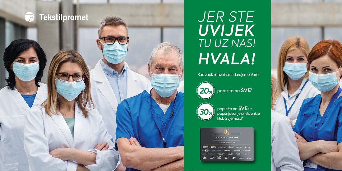 Akcija za sve <br/> medicinske djelatnike