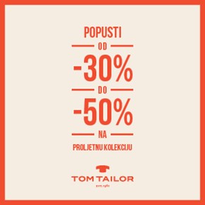 Proljetni popusti <br/> u Tom Tailor trgovini 