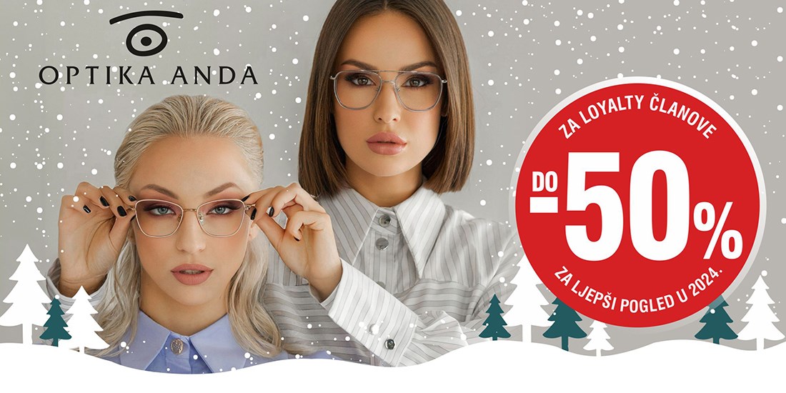 Božićna akcija <br/> u Optici Andi