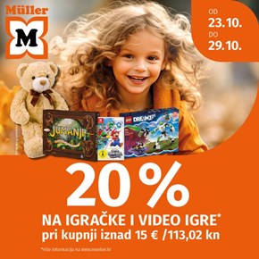 20% na igračke  <br/> i video igre