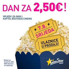 CineStar<br/>Dan za 2,5e