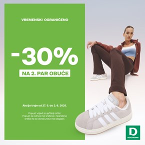 Deichmann akcija -30% na drugi par obuće