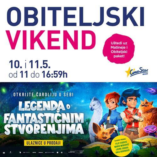 Cinestar Obiteljski vikend <br/> Legenda o fantastičnim stvorenjima