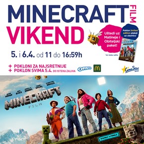 Minecraft film vikend u CineStaru