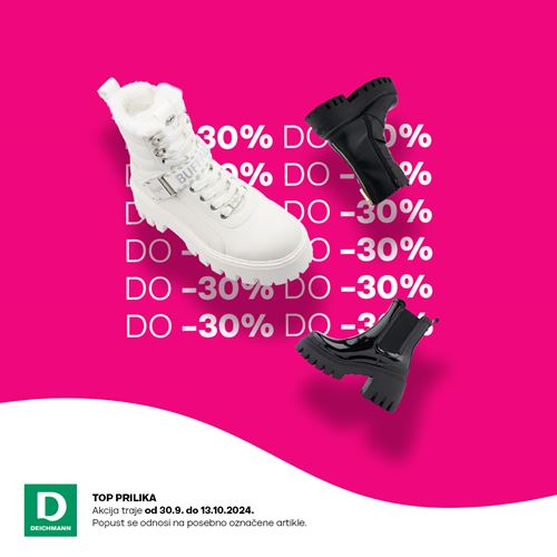 Deichmann akcija<br/>Top prilika