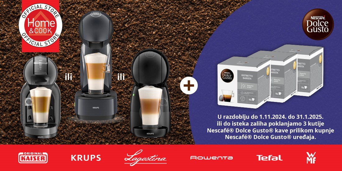 Poklon 3 kutije <br/>Nescafé® Dolce Gusto® kave <br/>u Home & Cook trgovini