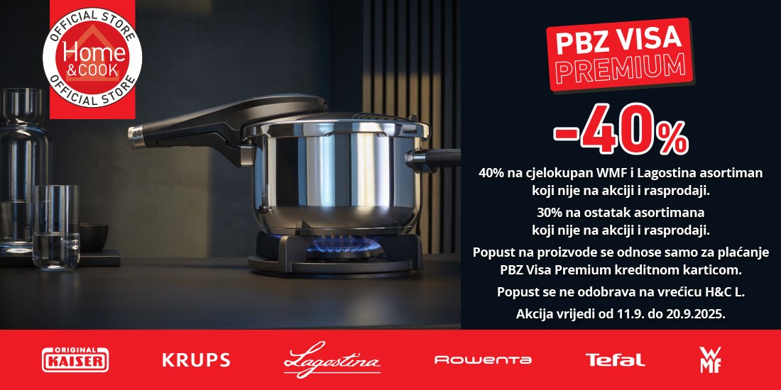 PBZ VISA PREMIUM -40%  u Home & Cook