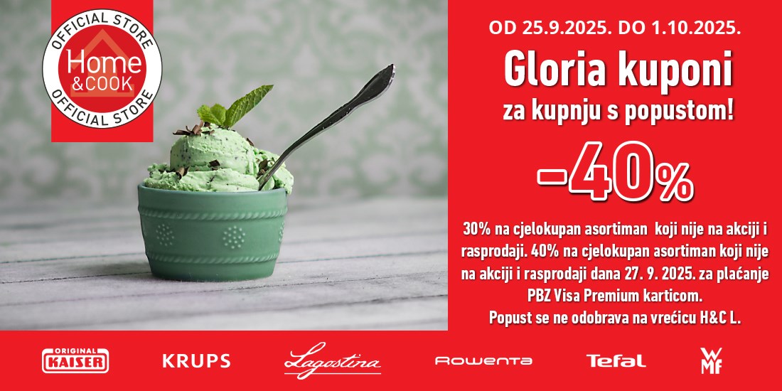 Gloria kuponi za kupnju s popustom!