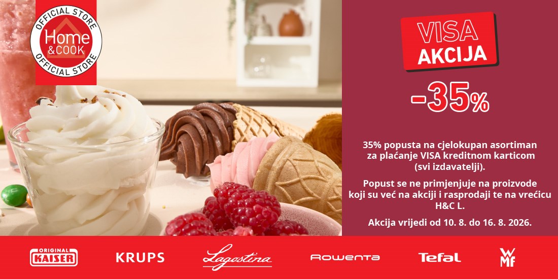 VISA AKCIJA u Home&Cook