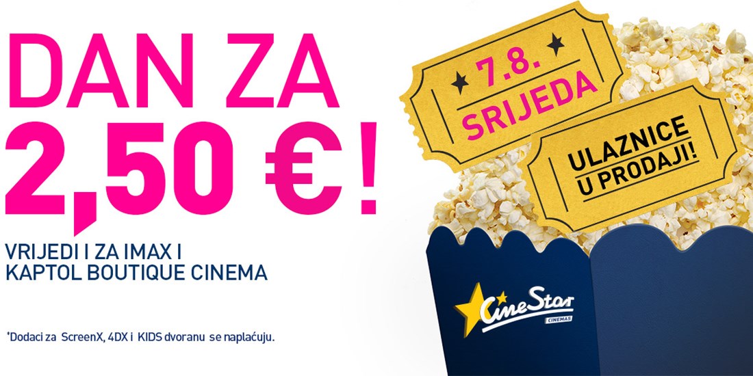 CineStar<br/>Dan za 2,5e