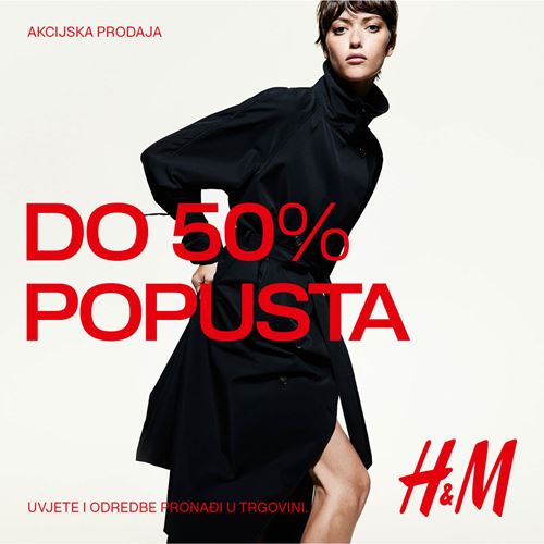 DO -50% popusta u H&Mu