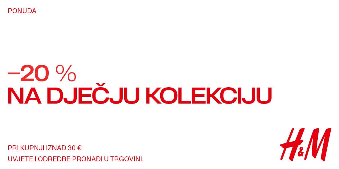 -20% na dječju kolekciju u H&M trgovini