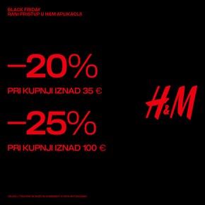 H&M: Black Friday popusti / Rani pristup