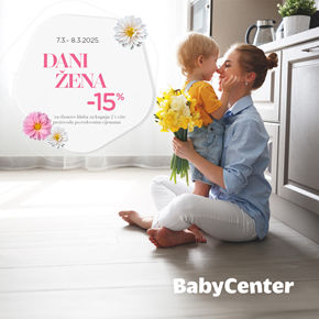  15% popusta na kupnju dva ili više proizvoda u Baby Centru