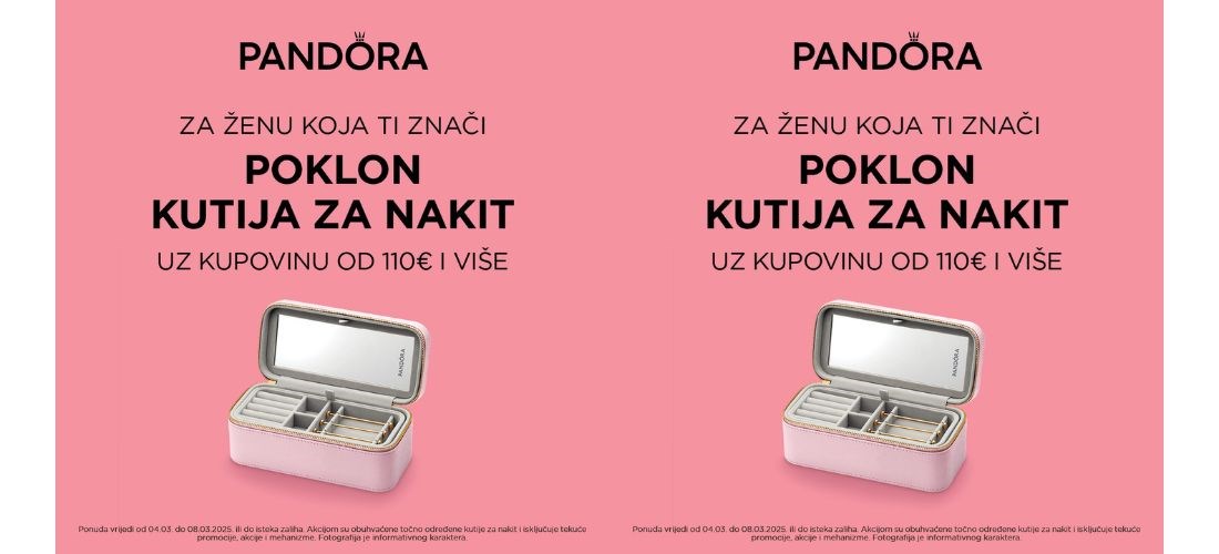 Poklon kutija za nakit u Pandori