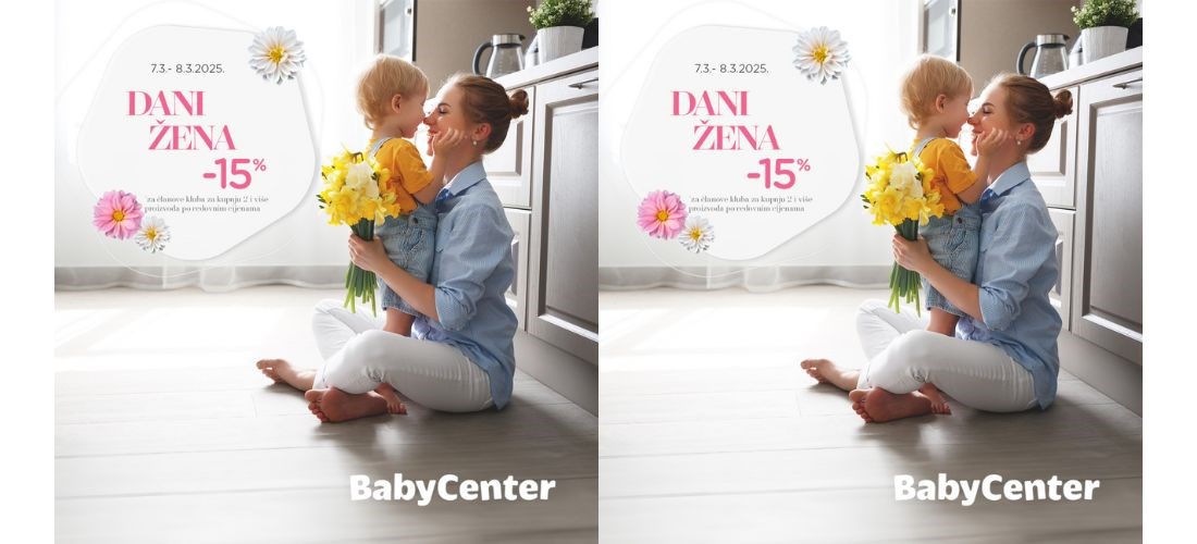  15% popusta na kupnju dva ili više proizvoda u Baby Centru