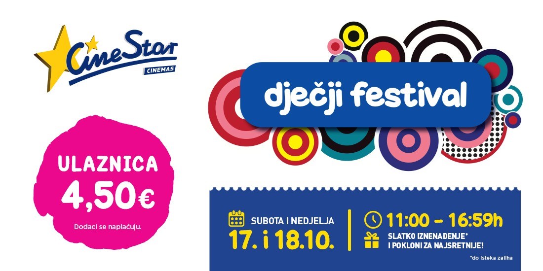 Dječji festival u CineStar Avenue Mallu