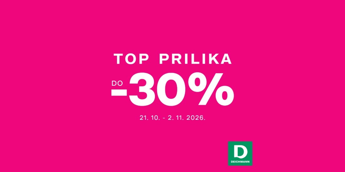Deichmann: Top prilika – do -30%