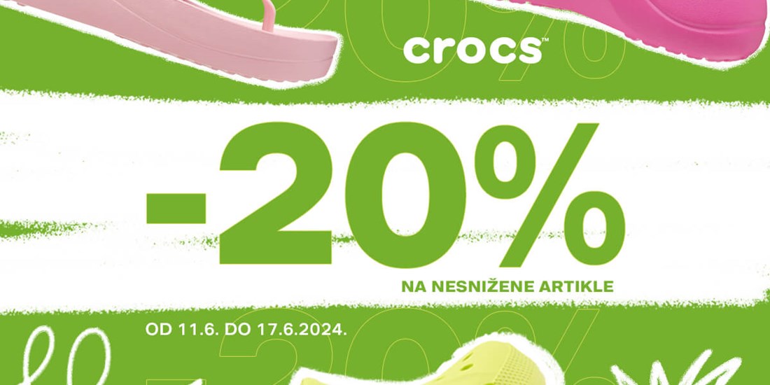 Deichmann akcija <br/> -20% Crocs