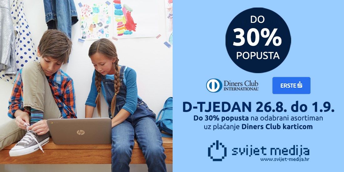 D-TJEDAN 26.8. do 1.9.<br/>Back to School <br/>| Do 30% popusta uz plaćanje Diners Club karticom