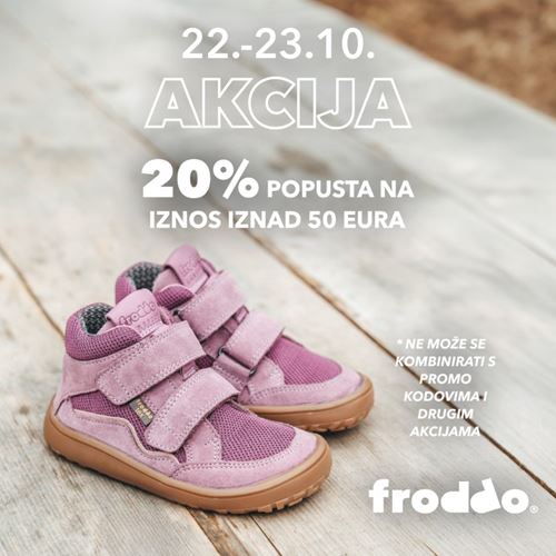 Froddo: -20% na račun iznad 50 €
