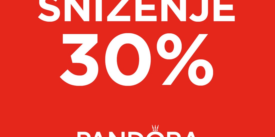 Pandora sniženje 30%