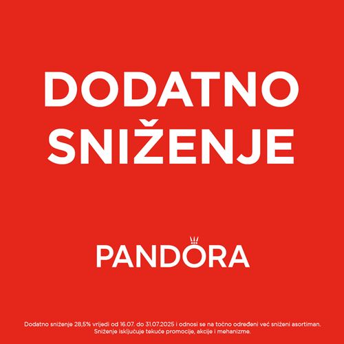 Dodatno sniženje u Pandora trgovini