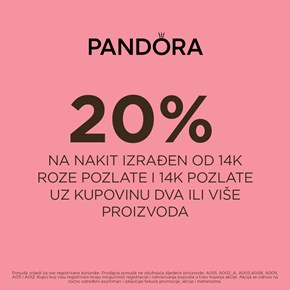 Iskoristi 20% popusta na 14k roze i žuti pozlaćeni nakit uz kupovinu dva ili više proizvoda!