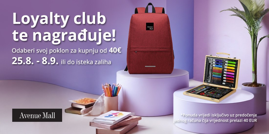 Poklon za školski početak uz svaku kupnju od 40 €
