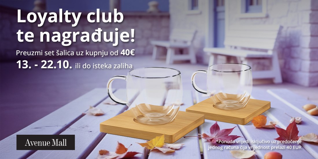 Loyalty club nagrađuje članove setom šalica