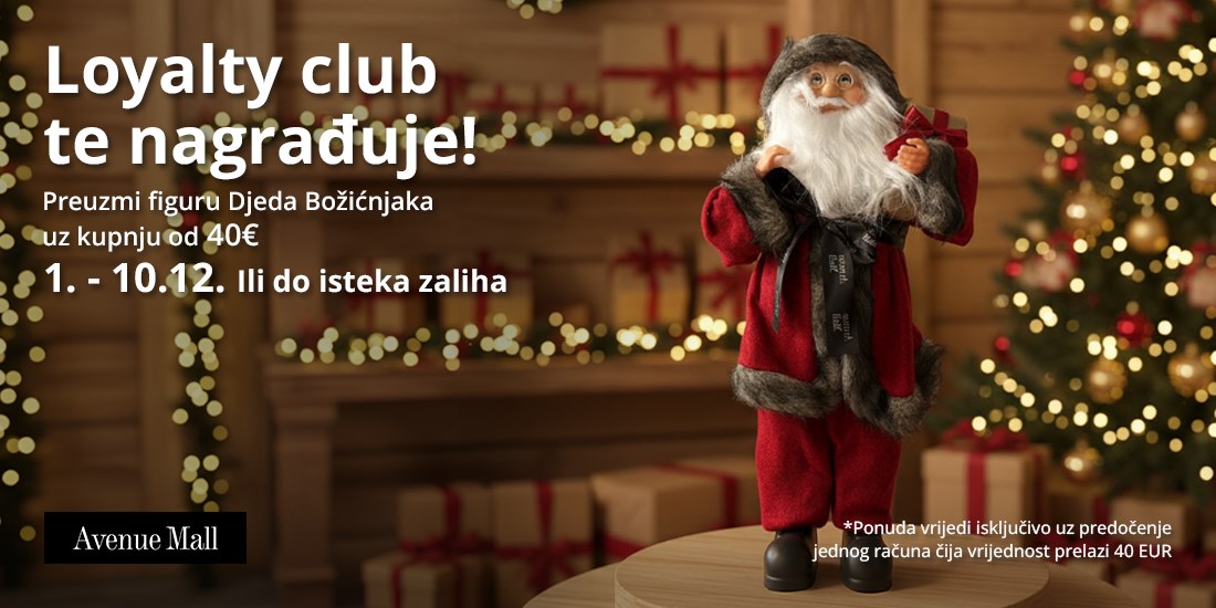 Loyalty club nagrađuje članove figurom Djeda Božićnjaka