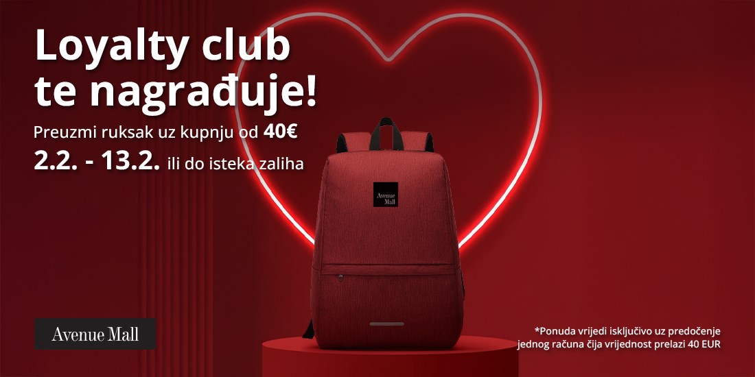 Loyalty club nagrađuje članove ruksakom