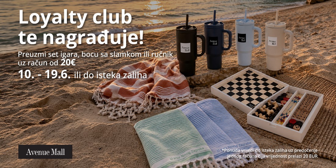 Loyalty club nagrađuje članove bocom sa slamkom, ručnikom ili setom igara