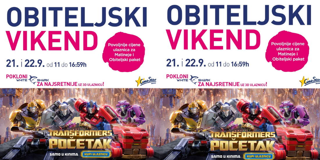 OBITELJSKI VIKEND<br/>TRANSFORMERS: ONE