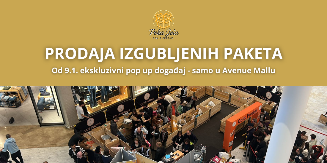 Najveća prodaja izgubljenih paketa stiže u Avenue Mall