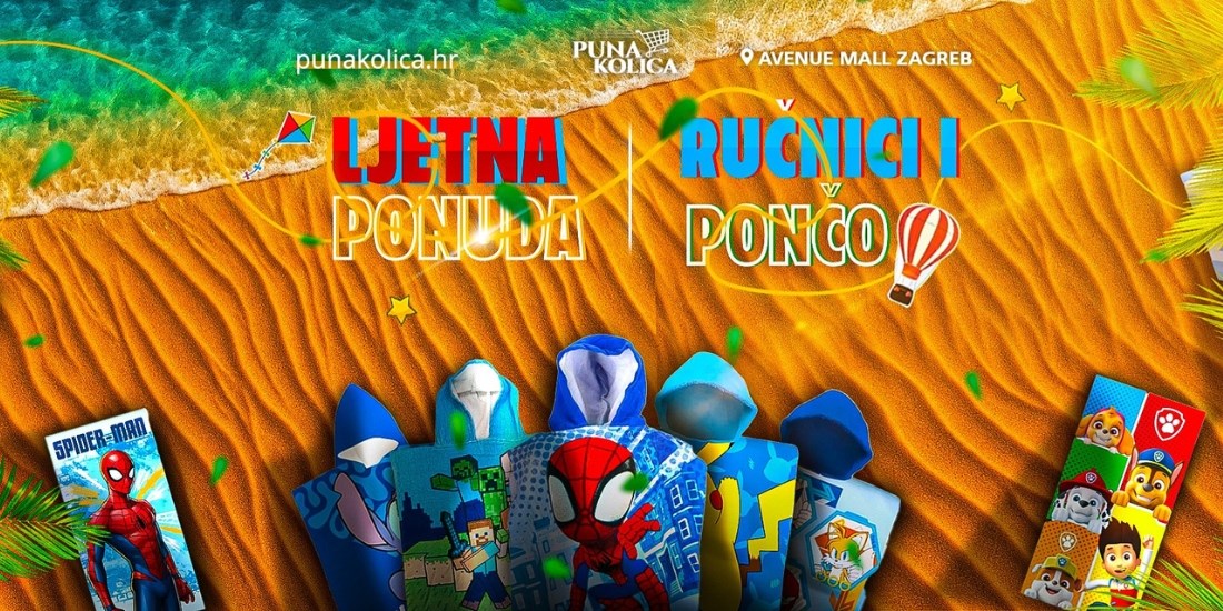 Puna Kolica - Ljeto je tu – a s njim i najzabavniji ručnici i dječji pončo u gradu