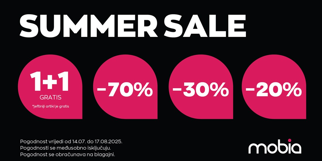 SUMMER SALE u Mobiji! 