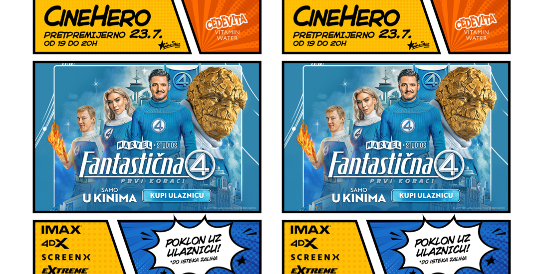 CineHero i Fantastična 4: Prvi koraci uz legendarnu ekipu