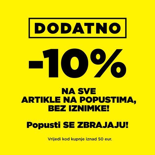 DODATNIH -10% na SVE VEĆ SNIŽENE ARTIKLE u Massu