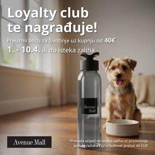 Loyalty club nagrađuje članove bocom za životinje