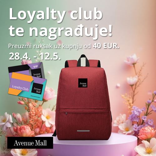 ​Potroši 40 EUR u Avenue Mallu i preuzmi svoj ruksak