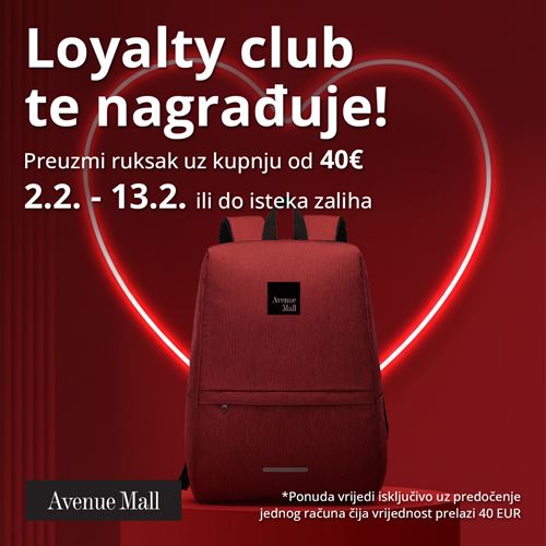 Loyalty club nagrađuje članove ruksakom