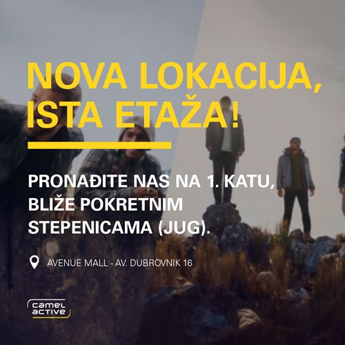 Nova lokacija, ista etaža!