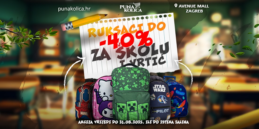 Torbe za školu i ruksaci za vrtić u Puna Kolica