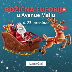 Božićna euforija dolazi u Avenue Mall
